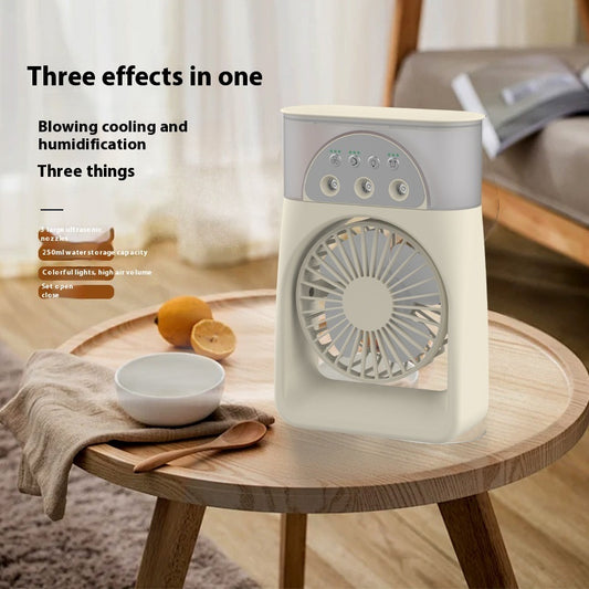 Cross-border Mini Desktop Spray Refrigeration Humidifier Air Cooler USB Portable Shaking Head Thermantidote Humidifier